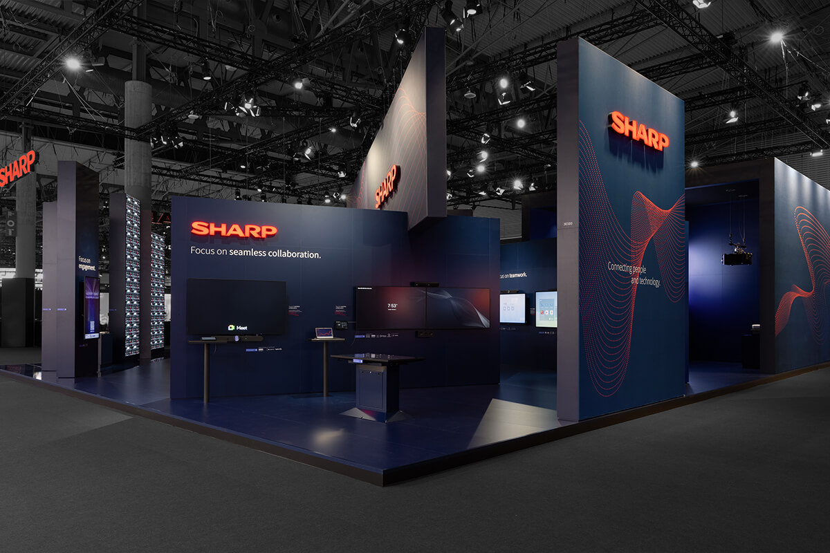 Nachhaltiger Messestand durch Wiederverwendung von Bauteilen – umgesetzt im Messebau von Display International.