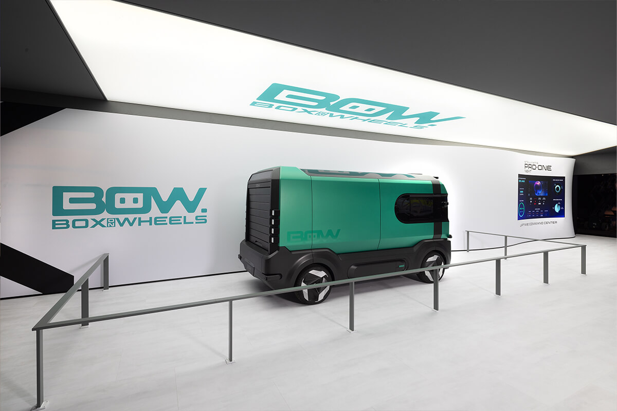 Weltpremiere des autonomen „Box-on-Wheels“ im Stellantis Pro One Messestand auf der IAA Transportation 2026.