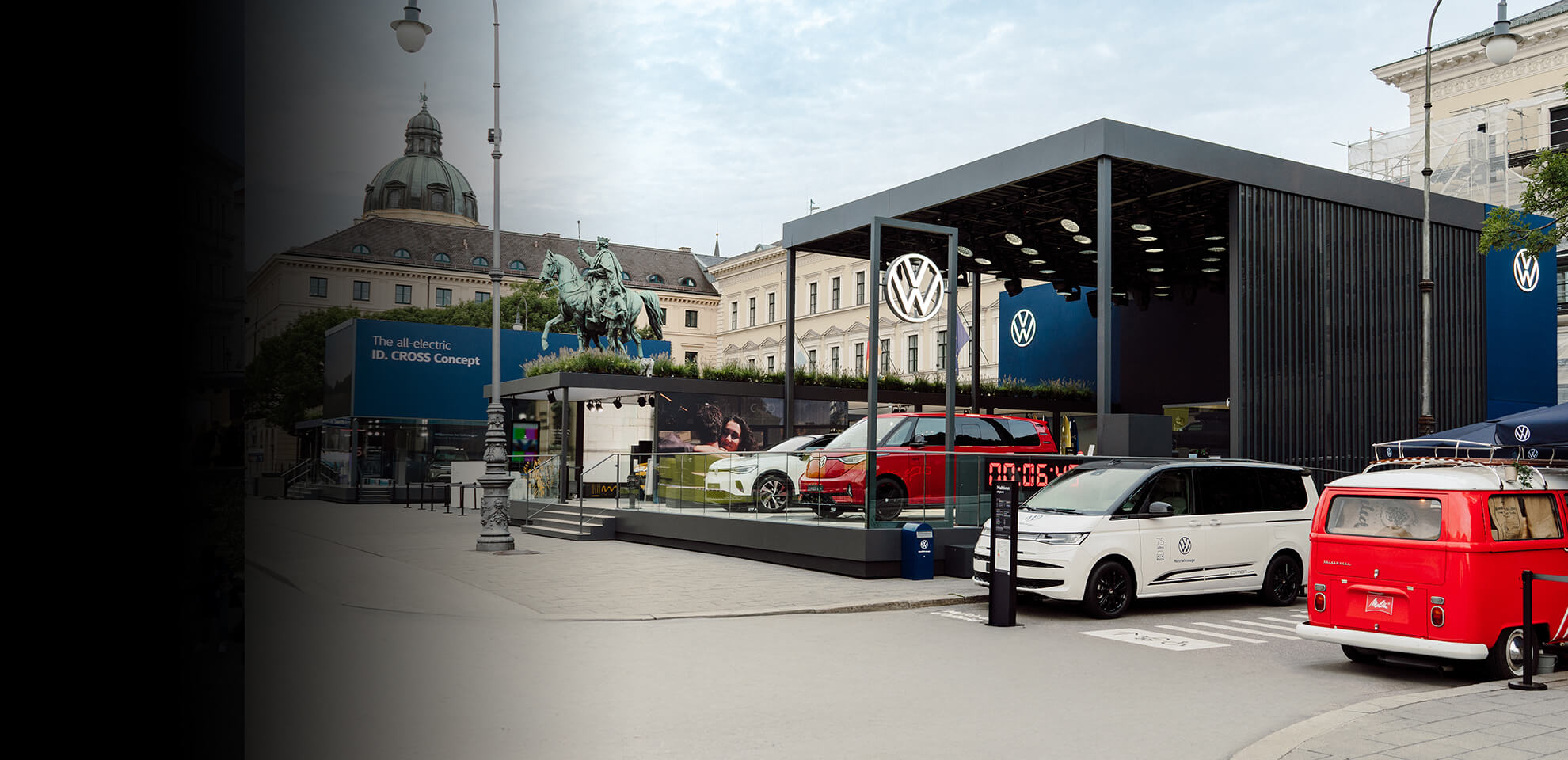 Messebau für Volkswagen auf der IAA Mobility 2025 – Display International verbindet Technologie, Design und Markenarchitektur perfekt miteinander.